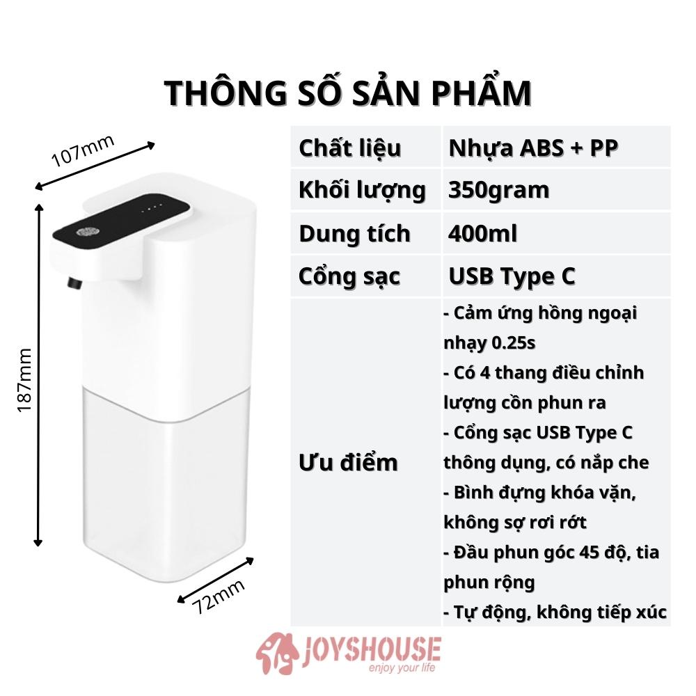 Máy phun cồn khử khuẩn tự động JOYSHOUSE cảm ứng hồng ngoại Ver 2.0