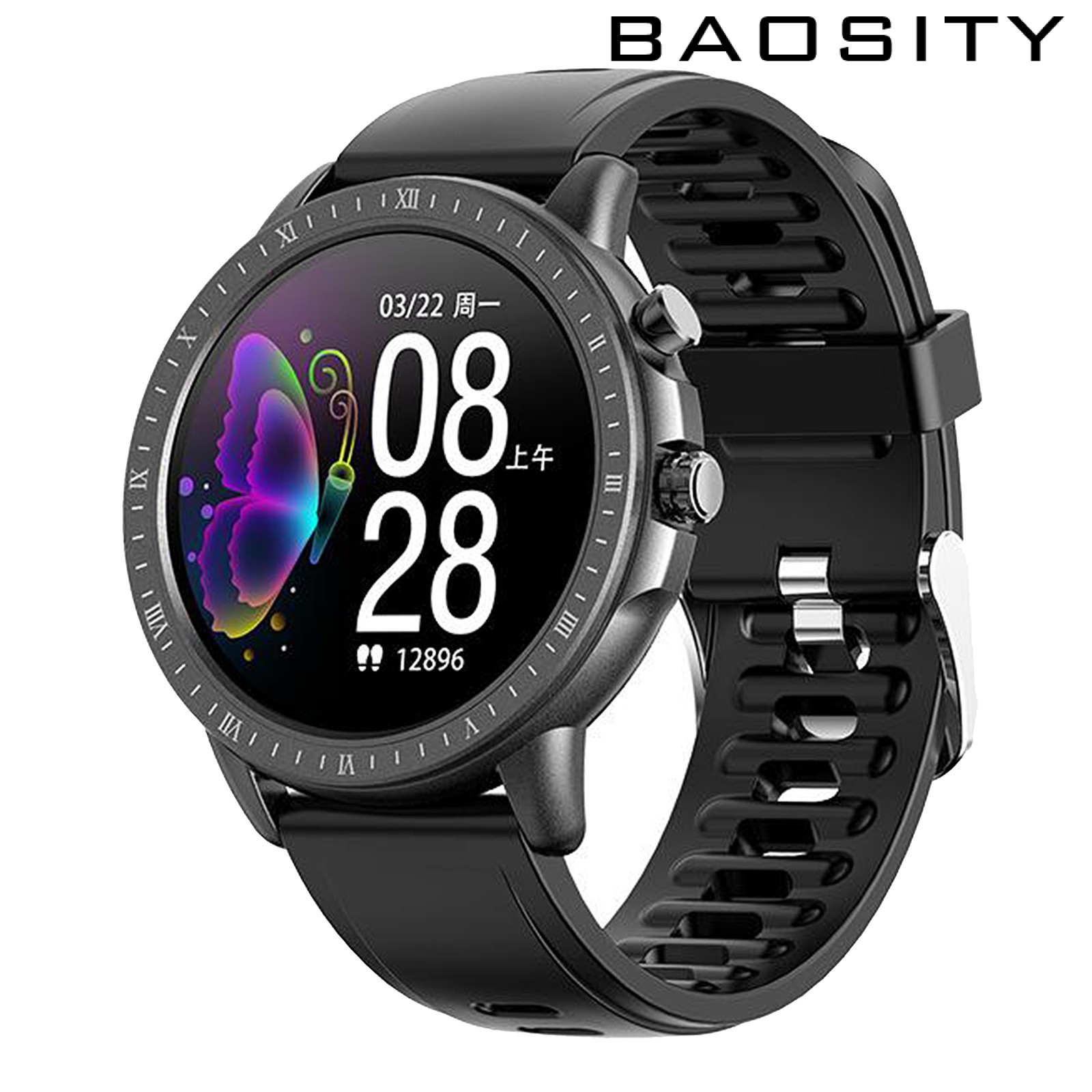 Bộ Đồng Hồ Thông Minh S02 Chống Nước Ip67 Giám Sát Nhịp Tim &amp; Huyết Áp