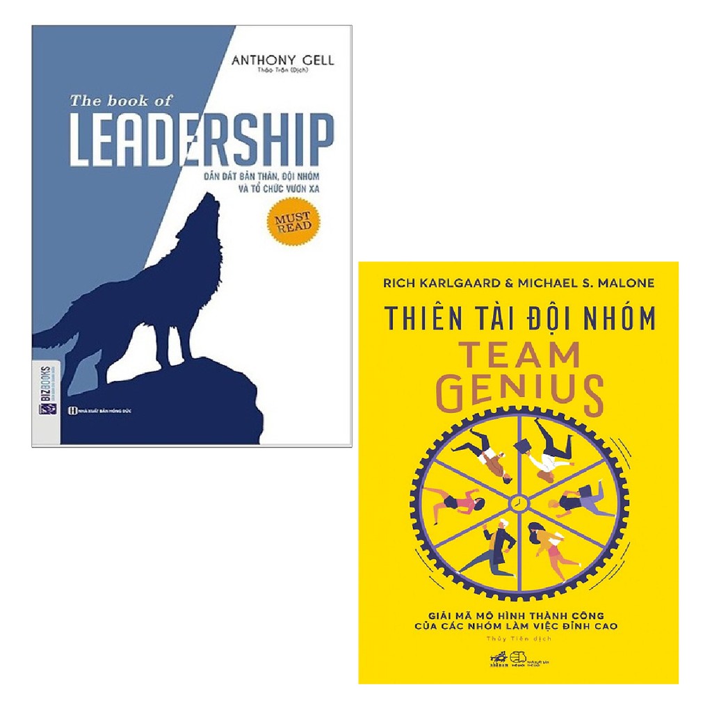 Sách - Combo The Book Of Leadership: Dẫn Dắt Bản Thân, Đội Nhóm Và Tổ Chức Vươn Xa + Thiên Tài Đội Nhóm (2 cuốn)