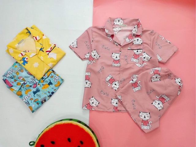 Set pijama mẹ và bé ngắn
