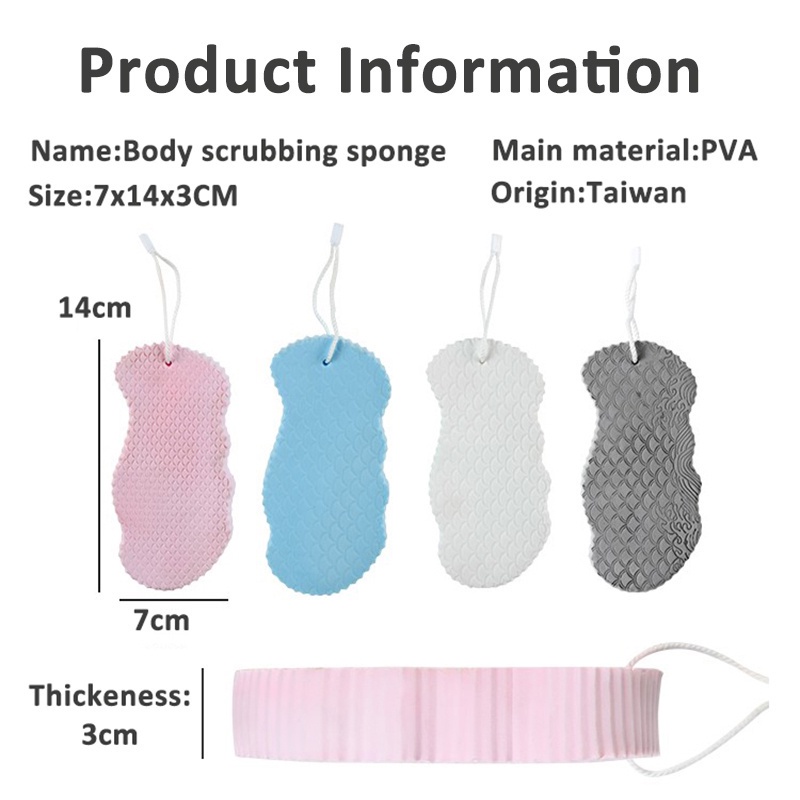 Miếng Bọt Biển Tắm 3D Siêu Mềm Giúp Tẩy Tế Bào Chết Cho Nam Nữ