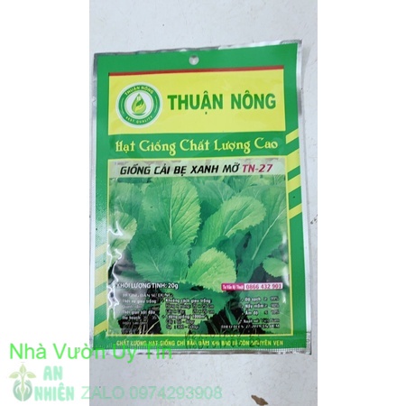 Hạt Giống Cải Bẹ Xanh Mỡ