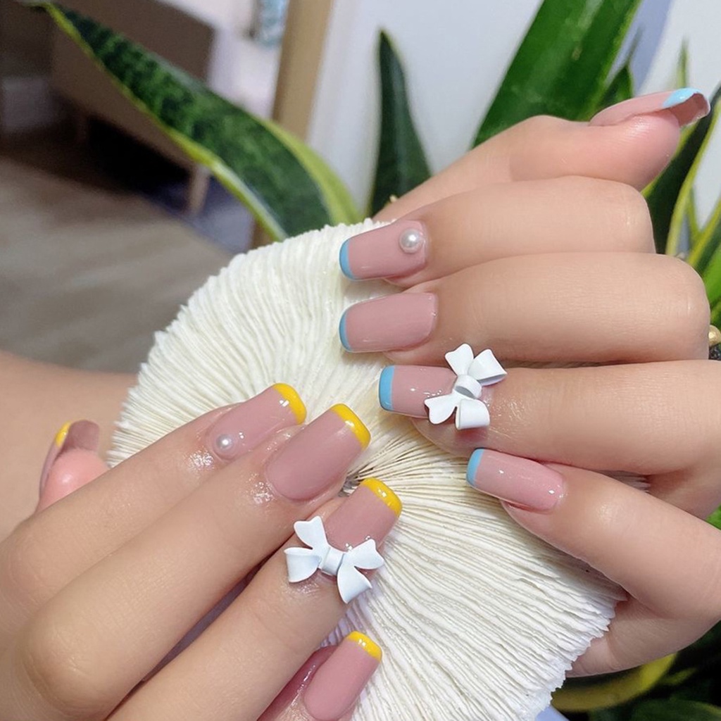 [Hàng mới về] Set 20 Nơ 3d Nhiều Màu Trang Trí Móng Tay Dành Cho Nữ