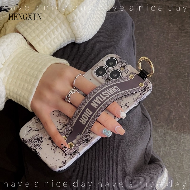 Forest Story Wristband is suitable for IPHONE 15PRO MAX Bracket 14 11 12 13 PRO MAX Shockproof Soft Cover