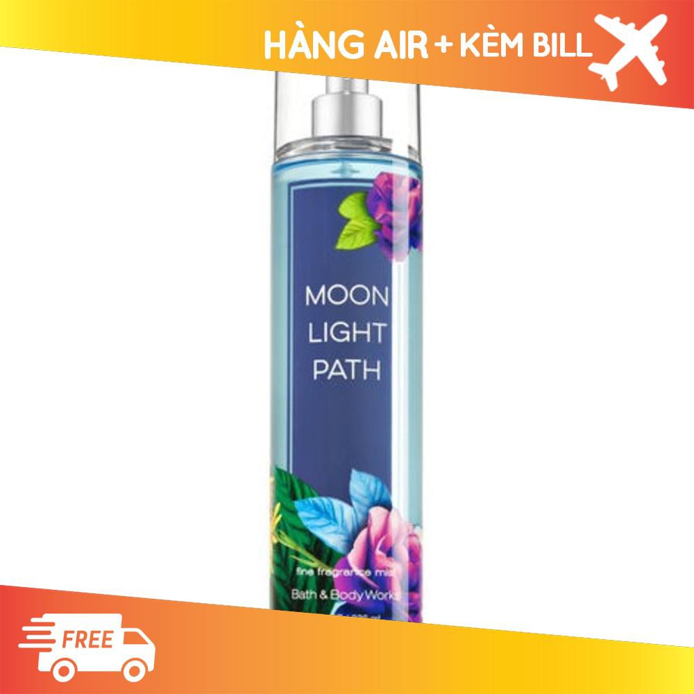 [ HOT SALE ] [ HÀNG USA + KÈM BILL ] Xịt Thơm toàn thân Bath &amp; Body Works Moon Light Path  236ml