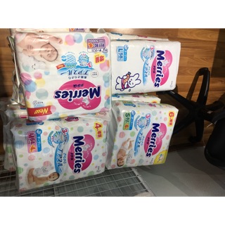 [Hà Nội] bỉm merries Dán/quần Nội Địa Nhật Cộng miếng Newborn 90+6/ S82+6/M64+4/L58