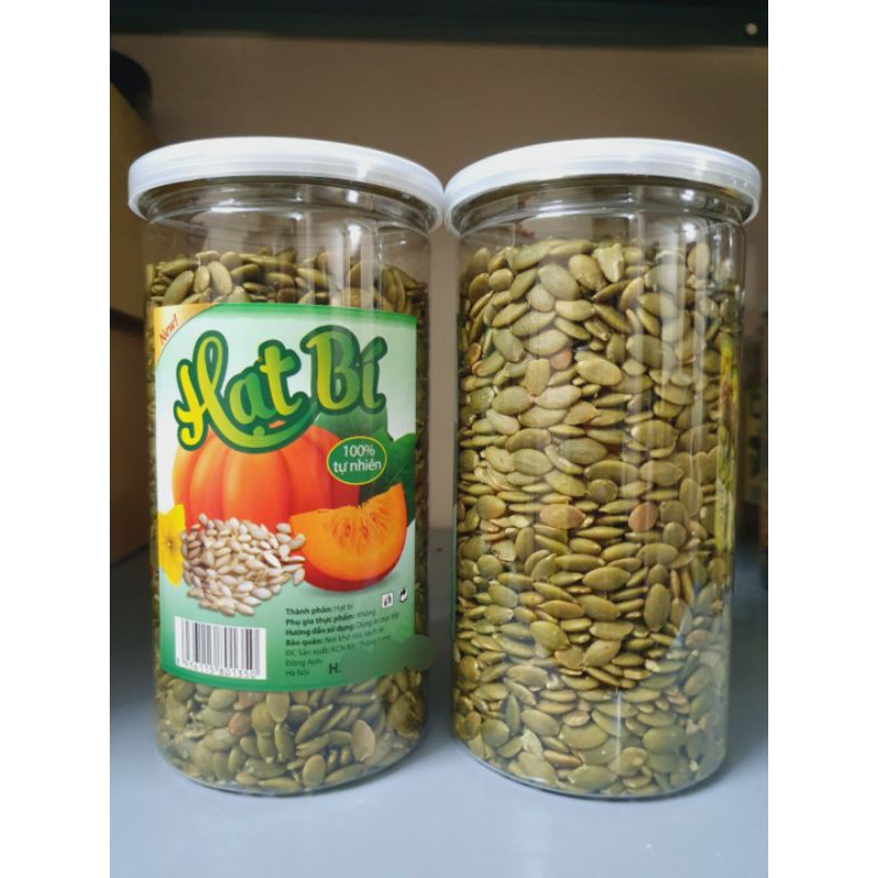 Hũ 500g hạt bí sấy chín siêu ngon