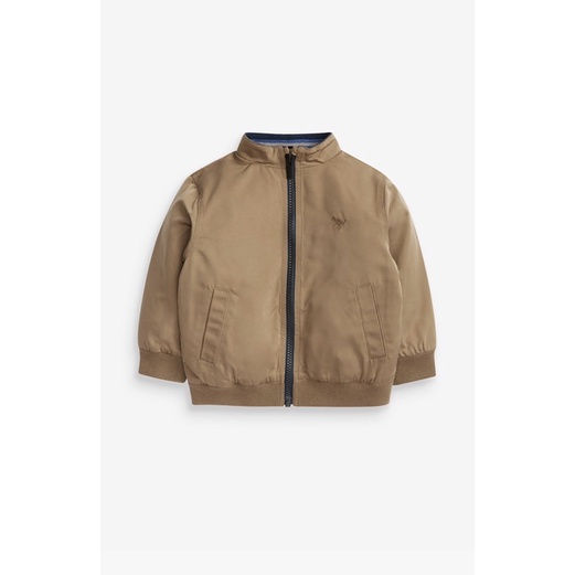 Áo Bomber Gió Bé Trai Logo Khủg Log Nâu Tain Next