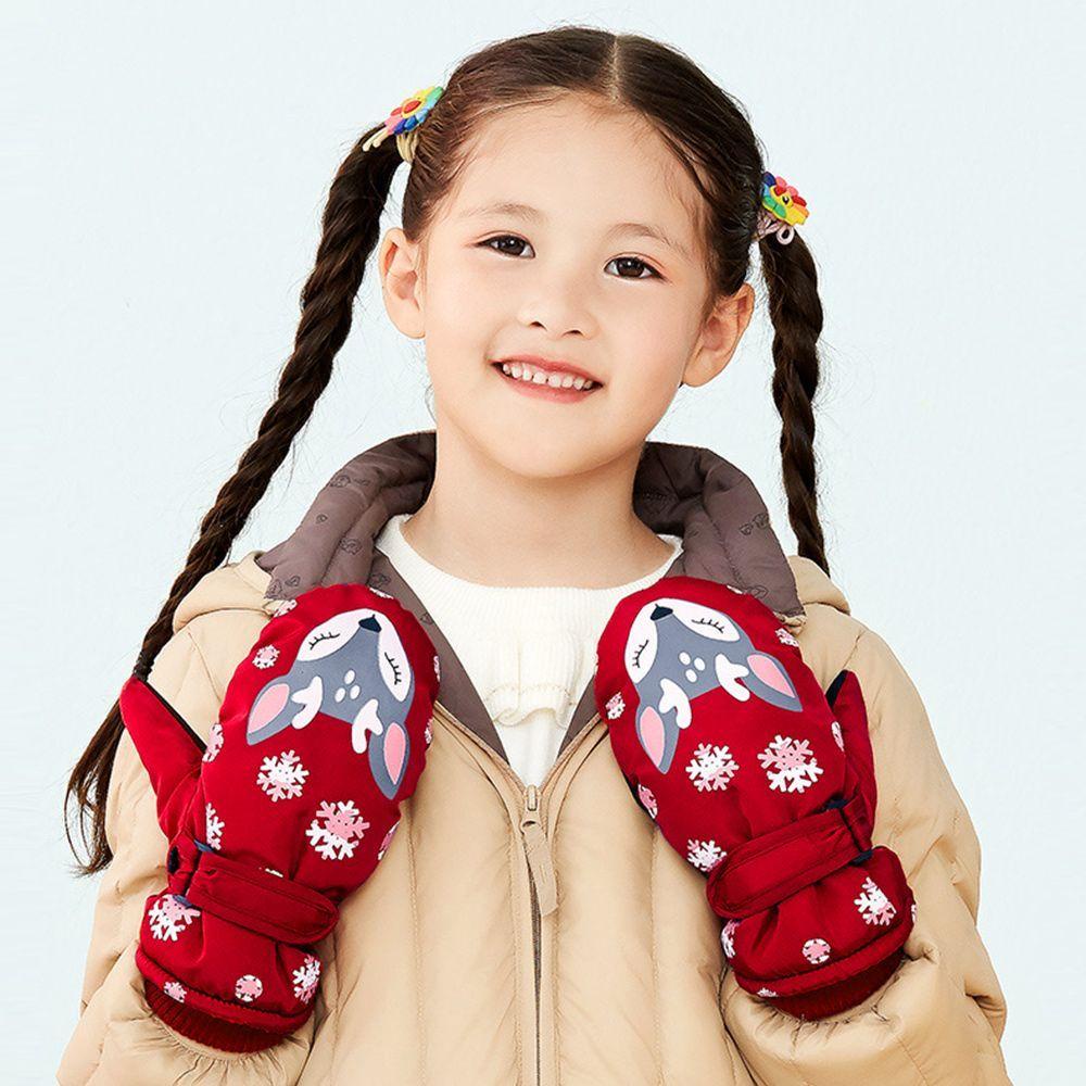 Găng Tay Trượt Tuyết Chất Liệu Dày Dặn Ấm Áp Chống Trượt Thời Trang Cho Bé