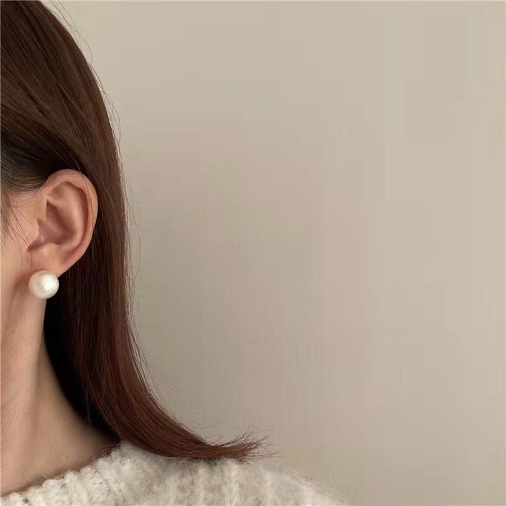 Khuyên Tai Đính Hạt Ngọc Trai Đơn Giản Thời Trang Cho Nữ