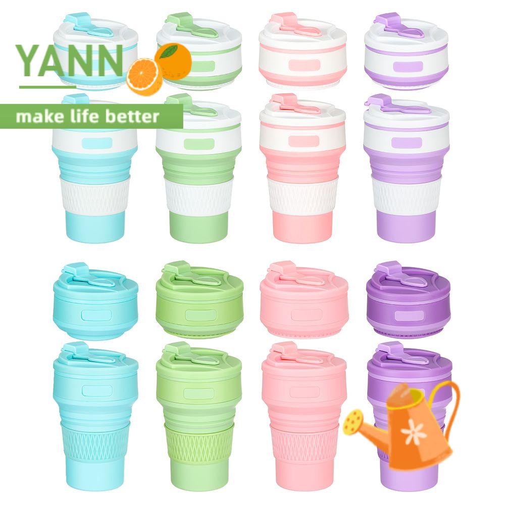 Cốc uống nước bằng silicon 350ml có thể gấp gọn tiện dụng