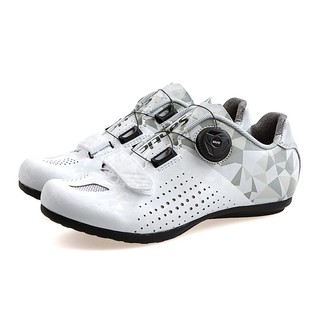 Giày Santic không cá trắng gót họa tiết xám