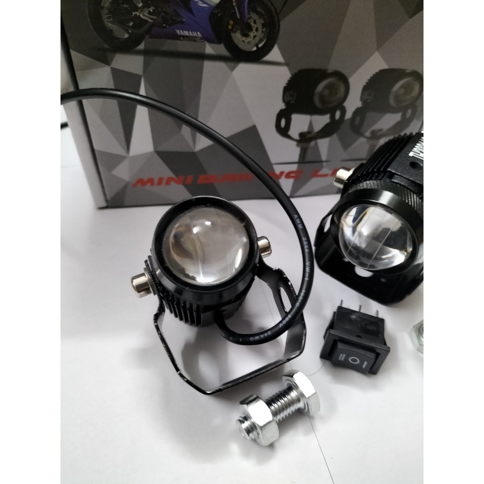 Đèn Trợ Sáng Bi Cầu Mini 2 Màu - Hàng Chuẩn Loại 1 BMU-bảo hành 12 tháng