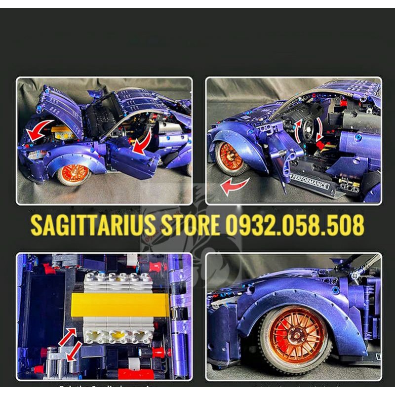 Lego Kbox 10221 Lắp Ráp Siêu Xe Nissan GTR-Sport 1:10