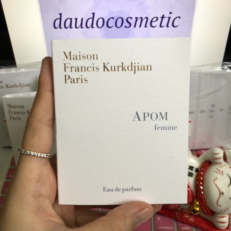 [ vial ] Nước hoa Maison Francis Kurkdjian Paris Baccarat Rouge 540 - APOM - A Rose - Oud - Lumiere Noir - Aqua EDP 2ml | BigBuy360 - bigbuy360.vn