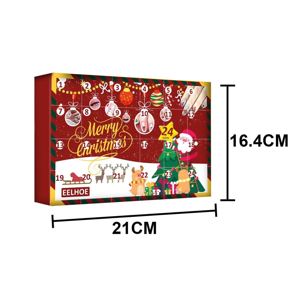Layor1 Hộp 24 Miếng Dán Nâng Cơ Mặt Làm Đẹp Giáng Sinh