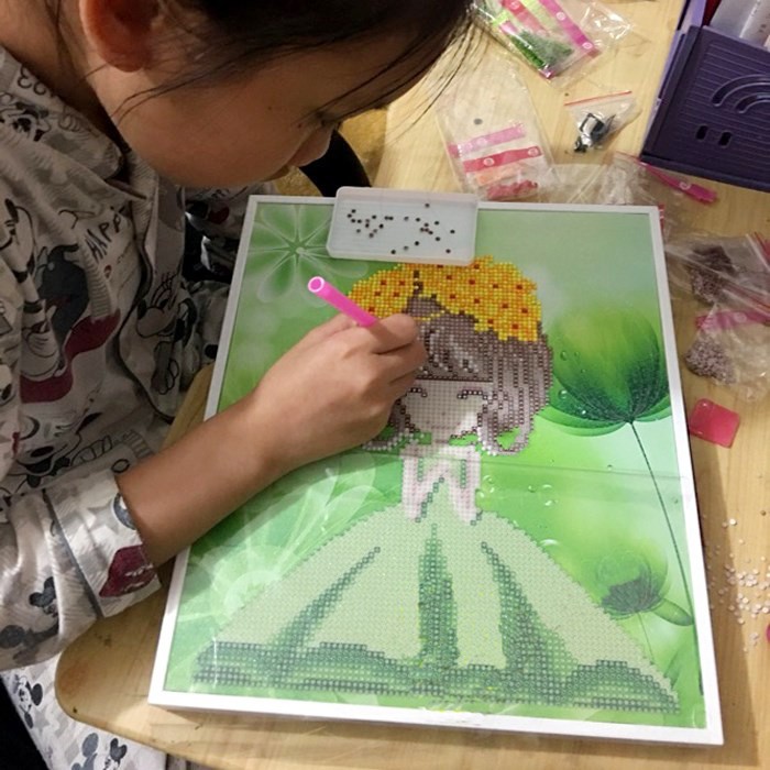 Tranh Đính Đá CÓ KHUNG SẴN - Bộ 12 Con Giáp (25x30cm) | BigBuy360 - bigbuy360.vn