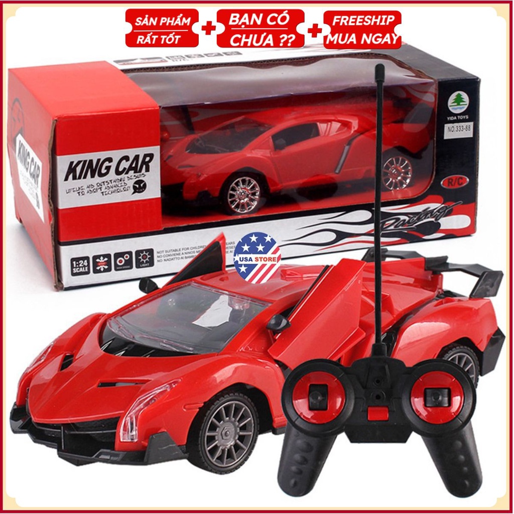 Siêu Xe Điều Khiển Vô Lăng 4 Hướng - Tùy Chọn Dáng Xe