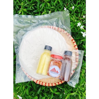 Combo 500gr bánh tráng phơi sương + sốt me + bơ +hành phi