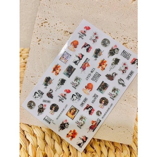 Sticker mặt người - phụ kiện đồ nail