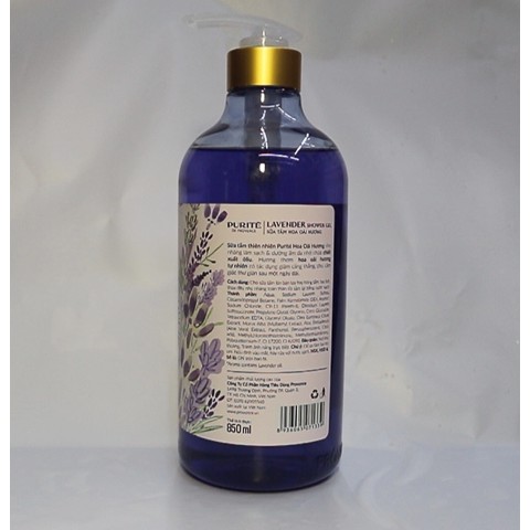 Sữa Tắm Purite De Provence Sáng Mịn, Dưỡng Ẩm (hoa oải hương - 850ml)