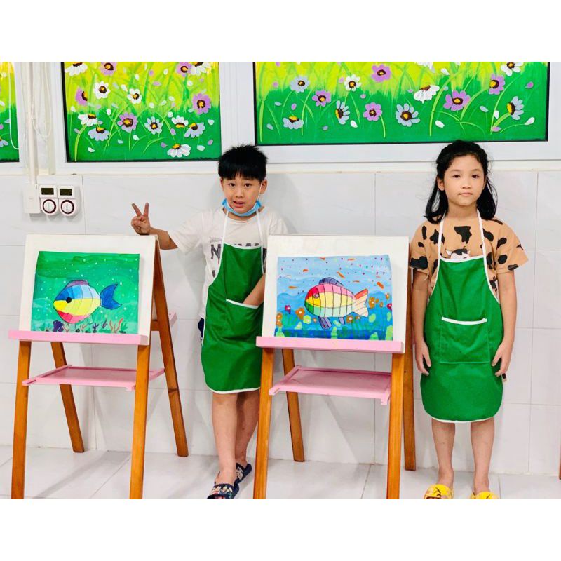 combo tạp dề xanh lá( không kèm mũ)