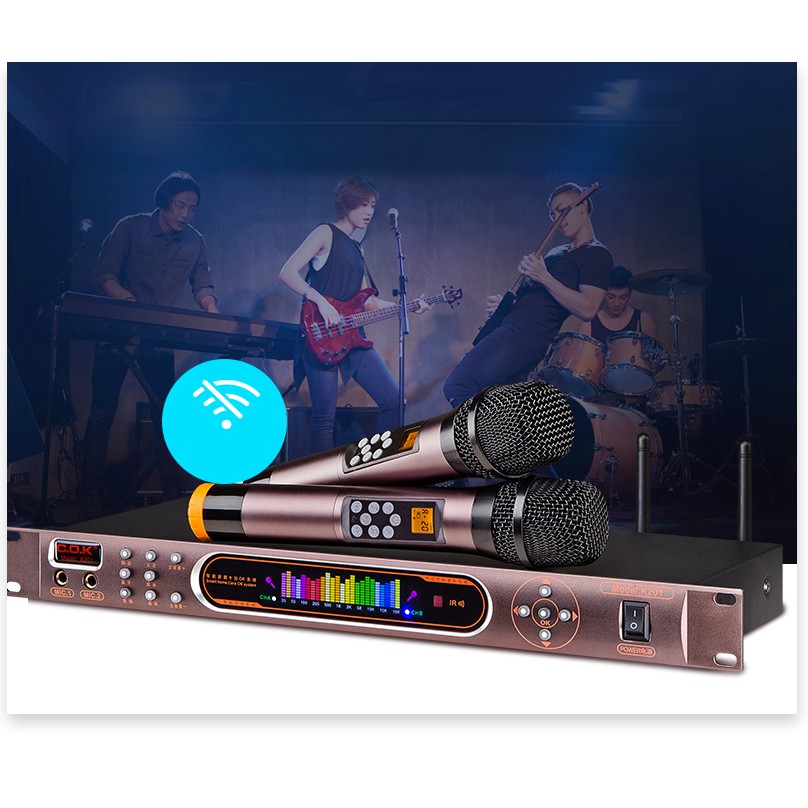 [Xả Kho] Combo Trọn Bộ 2 Micro Không Dây UHF Bộ Micro Bose BS-992 chuyên chống hú rít trong phòng Karaoke, Mic đa năng c