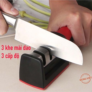 Dụng cụ Mài dao kéo cầm tay nhỏ gọn, 3 cấp độ, dễ sử dụng, tiết kiệm thời gian [MÀI DAO CẦM TAY]