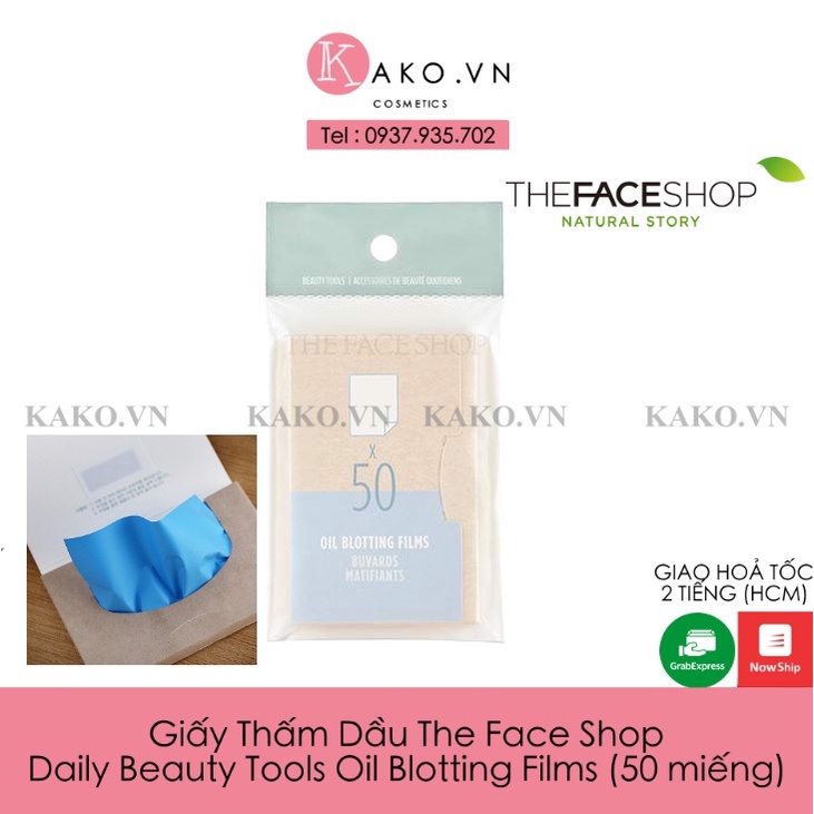 Giấy Thấm Dầu TheFaceShop Daily Beauty Tools Oil Blotting Films (50 miếng)