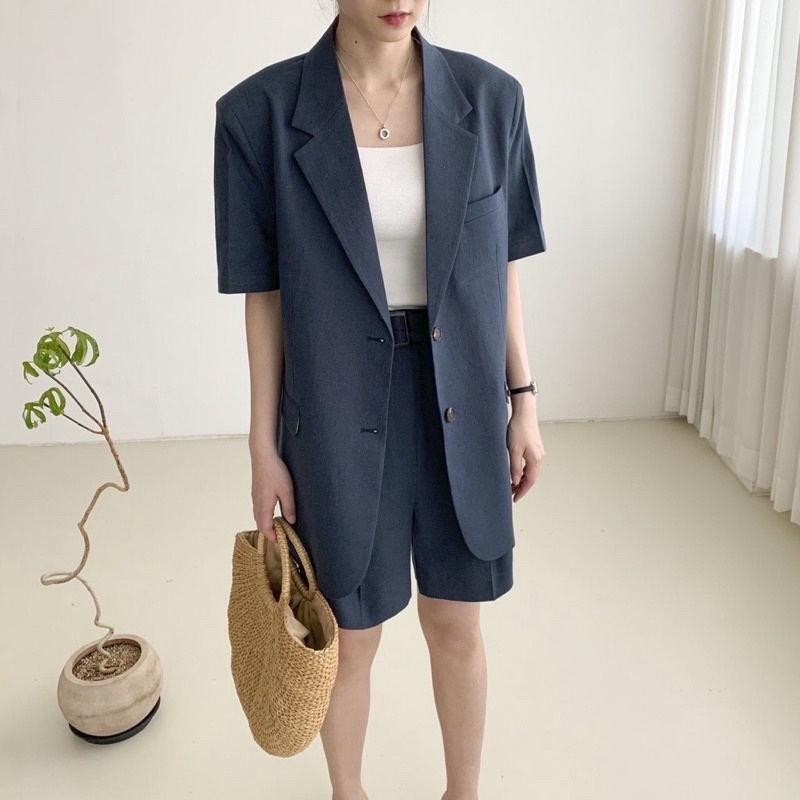 set vest quần lửng