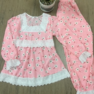 Combo 5 bộ đồ bộ Baby doll big size tay dài