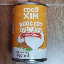 Nước cốt dừa lon 400ml (Bến Tre)