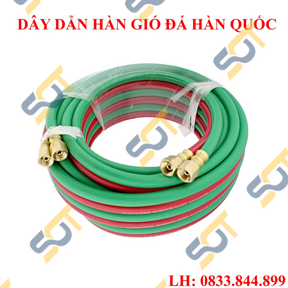 Dây dẫn oxi, Dây hơi hàn gió đá acetylen 3 lớp chất lượng cao - Hàn quốc