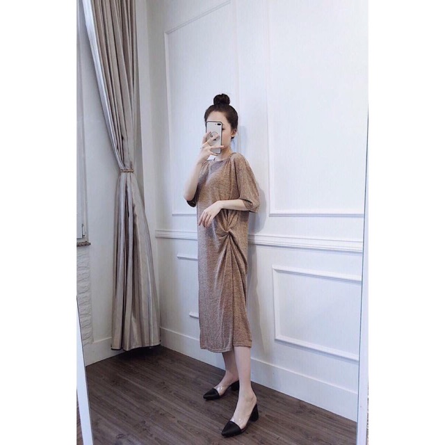 Váy Xoắn Eo Thun tiêu cực đẹp big size