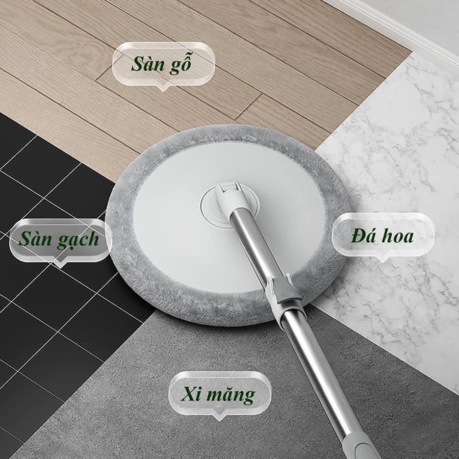 Cây Lau Nhà Tự Vắt Thông Minh K9 ZHIMEI Chổi Lau Nhà Tách Nước Bẩn 360 Độ Bộ Lau Nhà Cao Cấp