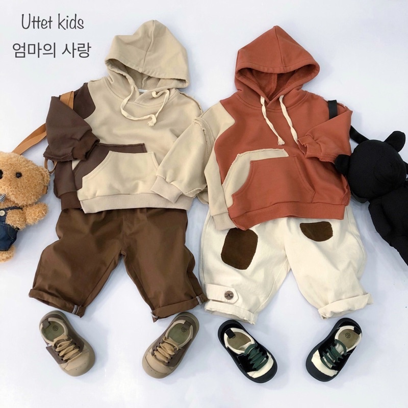 ÁO HOODIE PHONG CÁCH HÀN QUỐC CỰC KỲ ĐẸP DÀNH CHO BÉ GÁI VÀ BÉ TRAI (DA CÁ) 1576