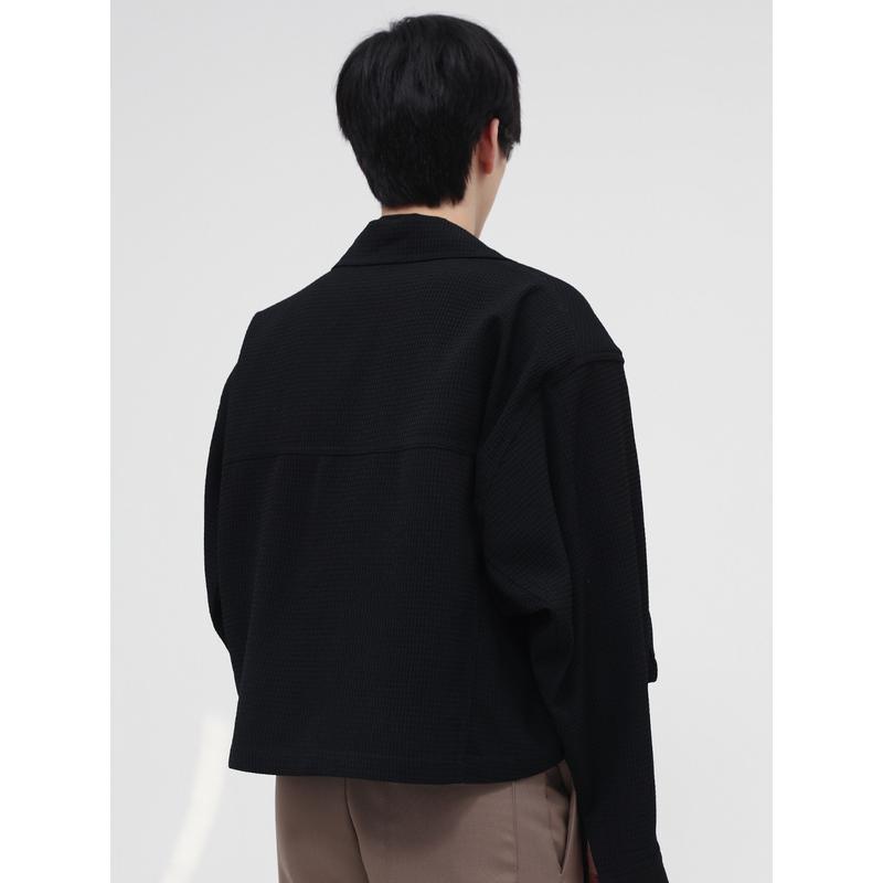 Áo Khoác Ngắn Dáng Rộng Phong Cách Retro Thời Trang Cho Nam Nữ