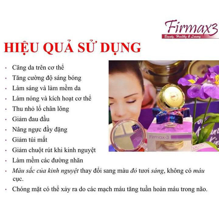 KEM FIRMAX3  kem Dưỡng Da - Trị liệu