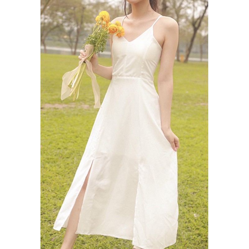 VÁY ĐI CHƠI/ĐI BIỂN - NERITA DRESS - VÁY MAXI HAI DÂY ĐAN LƯNG DÁNG DÀI - V0122