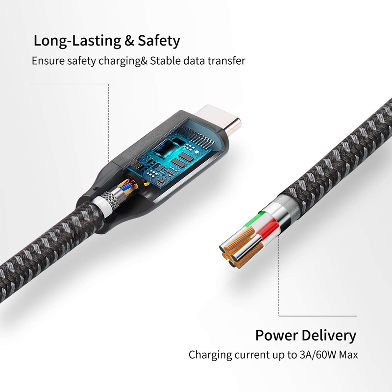 Dây Cáp Nối Dài Usb C 1 Feet, Usb 3.1 (10Gbps) Type C Male Sang Female