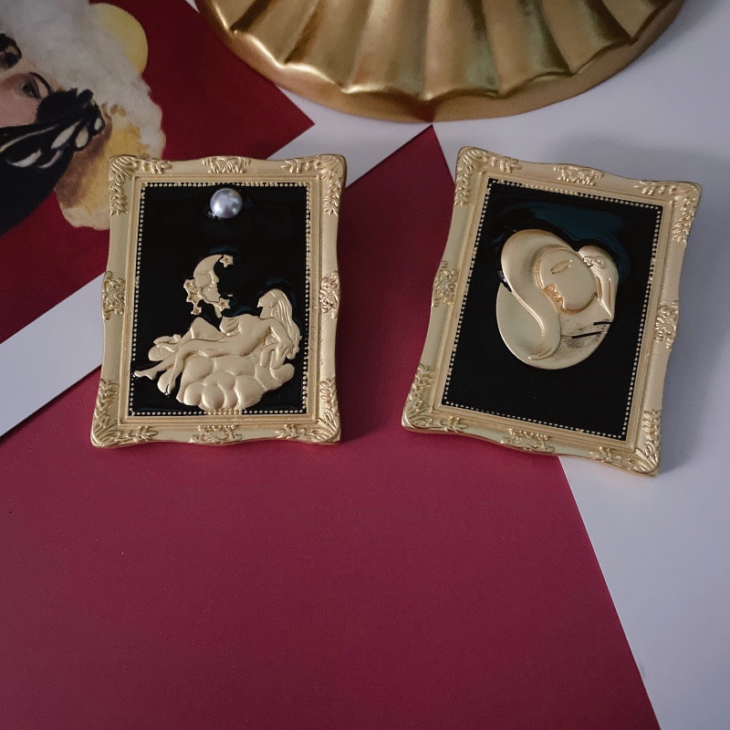 Ghim Cài Áo Hình Bức Tranh Sơn Dầu van Gogh