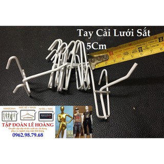 Tay cài lưới sắt 5cm sơn trắng 60 chiếc