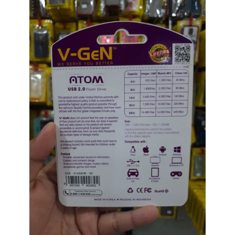 (Hàng Mới Về) Bảng Phấn Mắt Flashdisk Vgen 32 Atom | BigBuy360 - bigbuy360.vn