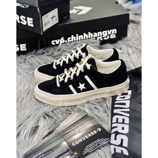 ( 𝙃𝙖̀𝙣𝙜 𝙍𝙚𝙖𝙡 ) Giày Convers.e One Star Academy Màu Đen / Da Lộn