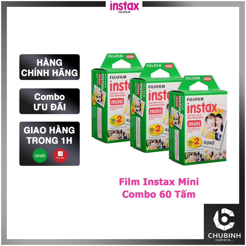 Combo Film Instax Mini (60 Tấm) | Chính Hãng