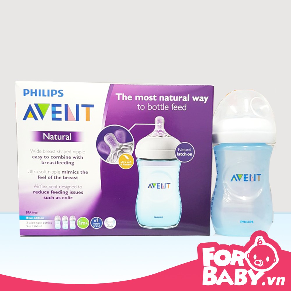 Bình sữa chống đầy hơi Philips Avent Natural 260ml 330m