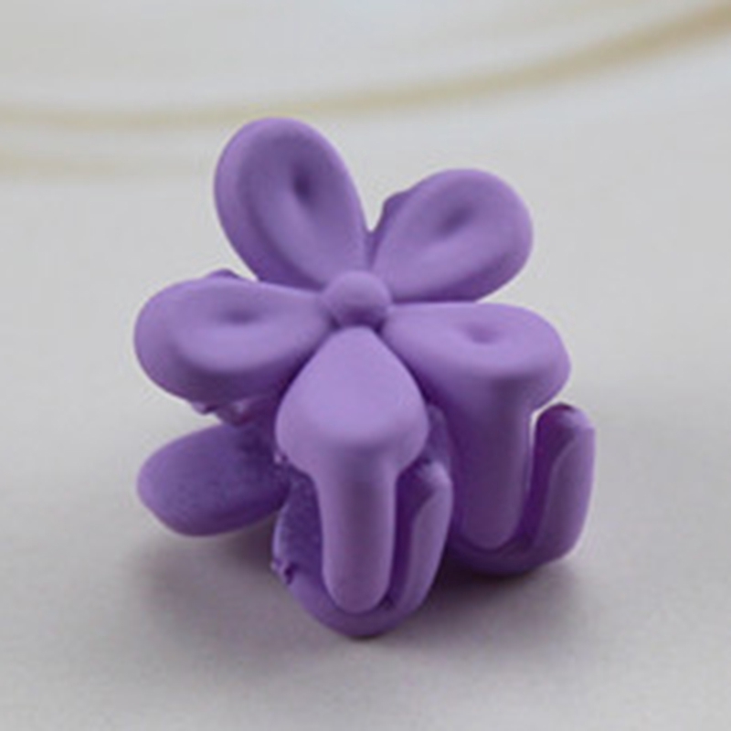 Kẹp Tóc Nhựa 4 Móng Vuốt Đính Hoa Phong Cách Hàn Quốc