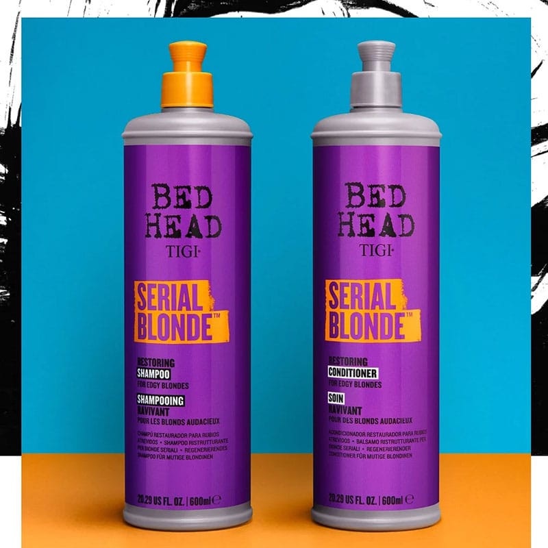 Combo Dầu Gội & Xả Tóc Tẩy Hư Tổn Tigi Bed Head Serial Blonde Chính Hãng