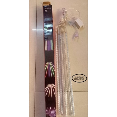 Bộ đèn sao băng hiệu ứng giọt nước có xoắn chạy 2 chiều 50cm đủ màu