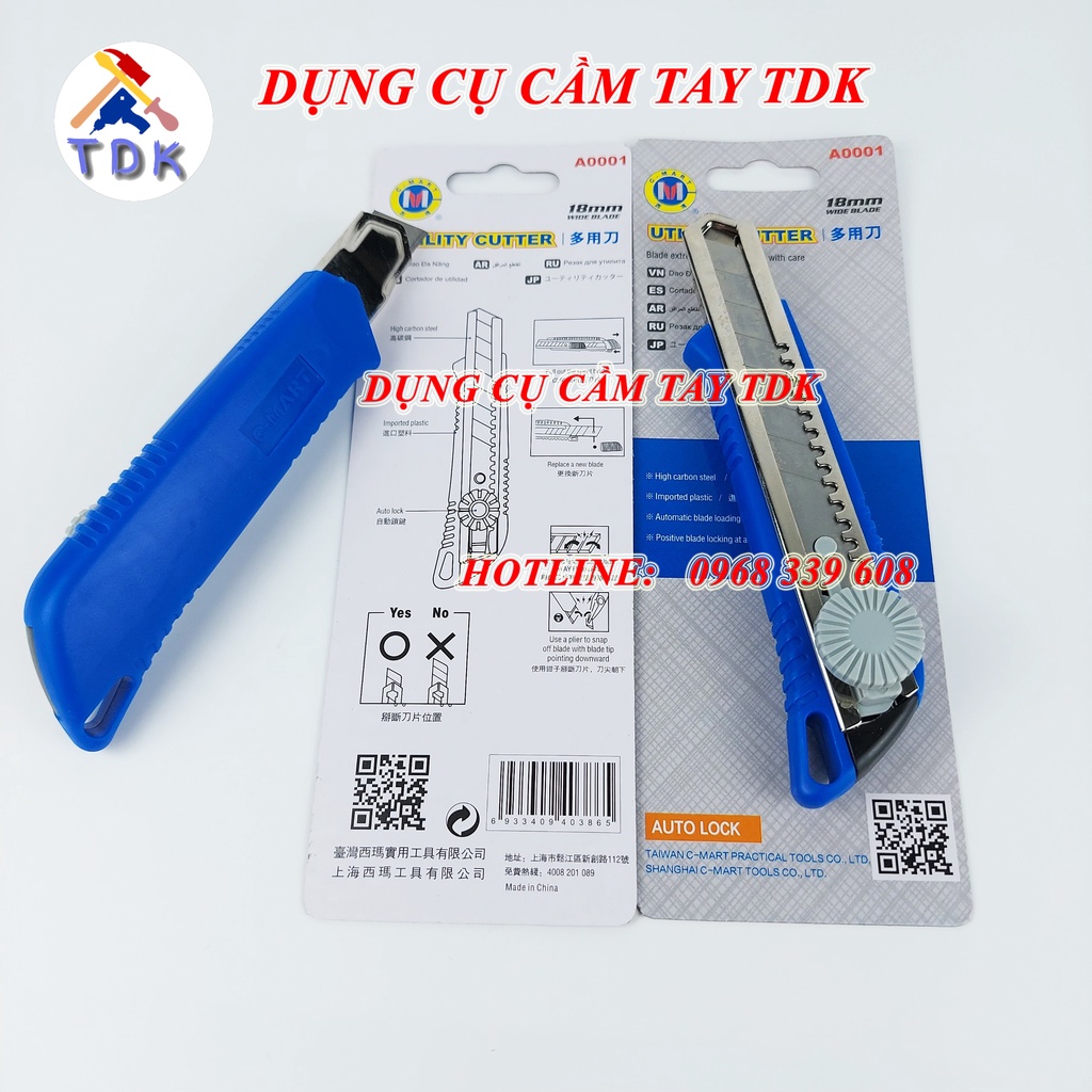 Dao rọc giấy, dao trổ C-Mart A0001